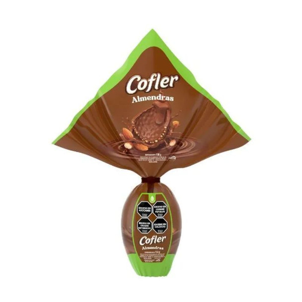 Cofler Milk Chocolate Easter Egg with Almonds, 158 g / 5.57 oz