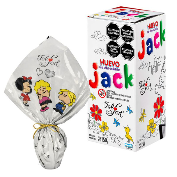 Felfort Jack Mafalda Chocolate Easter Egg with Surprises, 150 g / 5.29 oz