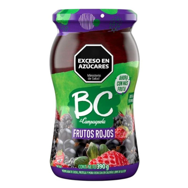 BC La Campagnola Red Berry Jam Frutos Rojos Marmalade, 390 g / 13.8 oz