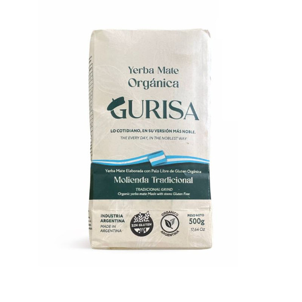 Gurisa Organic Yerba Mate Traditional Grind, 500 g / 17.64 oz