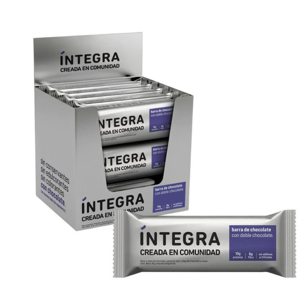 Íntegra Double Chocolate Protein Bar, 492 g / 17.35 oz (box of 12)