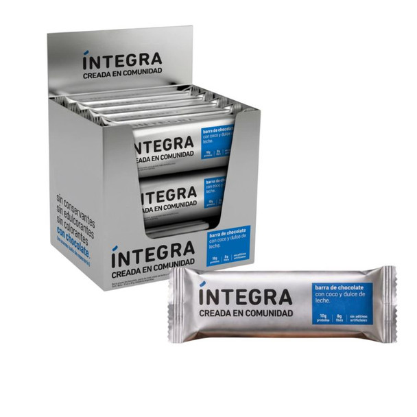 Íntegra Chocolate Coconut & Dulce de Leche Protein Bar, 492 g / 17.35 oz (box of 12)