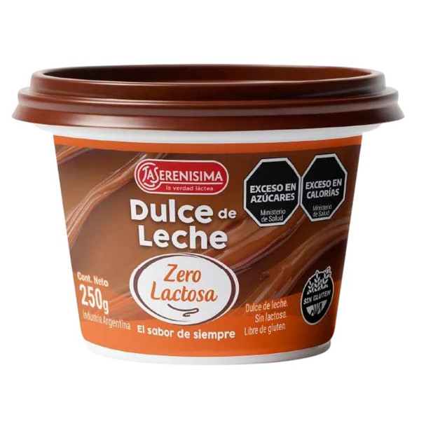 La Serenísima Dulce de Leche Zero Lactose, 250 g / 8.82 oz