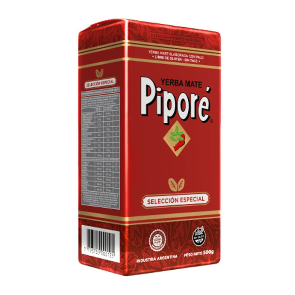 Piporé Yerba Mate Con Palo Special Edition Selección Especial Estacionamiento Natural, 500 g / 1.1 lb