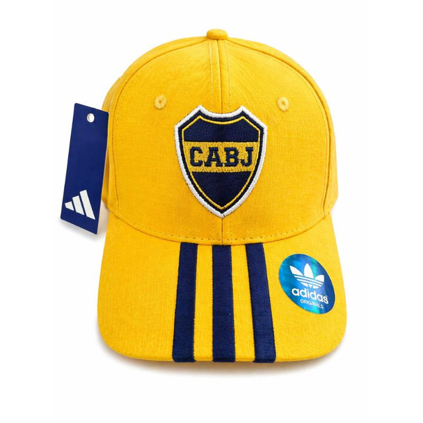 Adidas Boca Juniors Adjustable Cap Embroidered Logo Strapback Hat