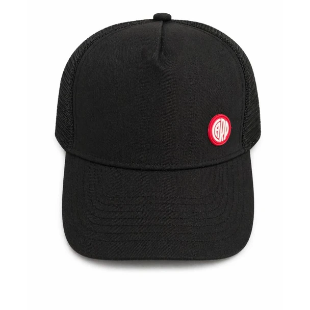 River Plate Trucker Cap Black Adjustable Strapback with Front Logo