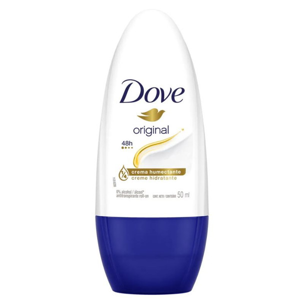 Dove Original Antiperspirant Roll-On Deodorant 48h Protection, 50 ml / 1.69 fl oz