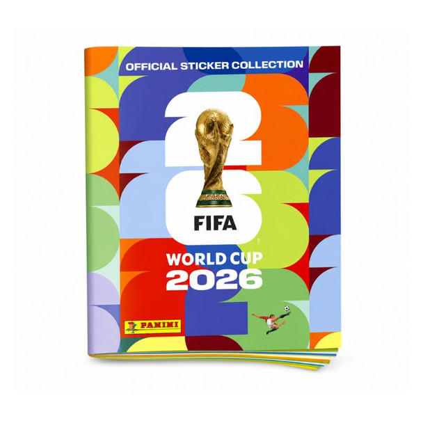 Panini FIFA World Cup Sticker Album 2026 Official Licensed + 15 Packs of Stickers (Each Pack Contains 7 Stickers)
