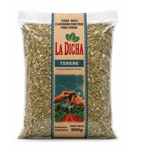 La Dicha Tereré Yerba Mate with Stems Natural Aging, 500 g / 17.64 oz