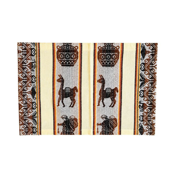 Norteña Inca Aguayo Handmade Table Placemat, 45 x 30 cm / 17.7 x 11.8 in