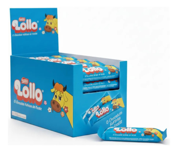 Nestlé Lollo Milk Chocolate Bars, 28 g / 0.99 oz (box of 30)