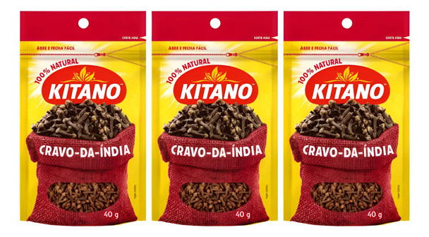 Kitano Whole Cloves Spice, 40 g / 1.41 oz (pack of 3)