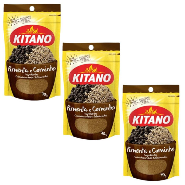 Kitano Pepper and Cumin Seasoning Blend, 70 g / 2.47 oz (pack of 3)