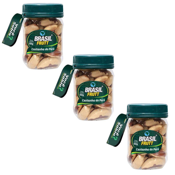 Brasil Frutt Premium Castanha de Caju Cashews, 150 g / 5.29 oz (pack de 3)