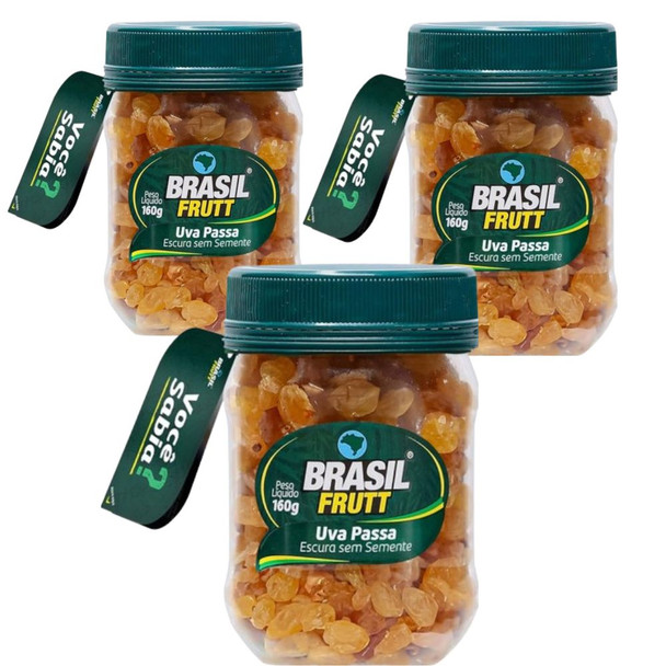 Brasil Frutt White Raisins, 160 g / 5.64 oz (pack of 3)
