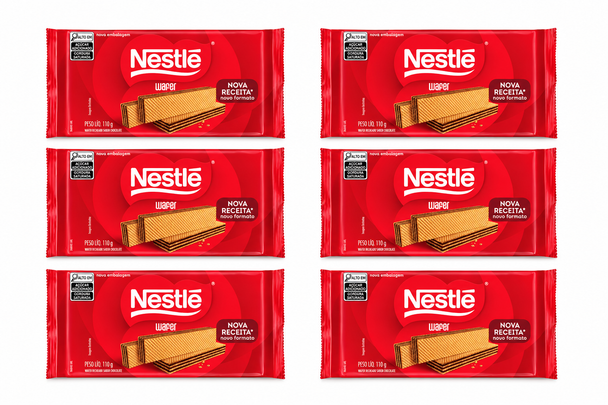 Nestlé Classic Chocolate Wafer Cookies, 110 g / 3.88 oz (pack of 6)