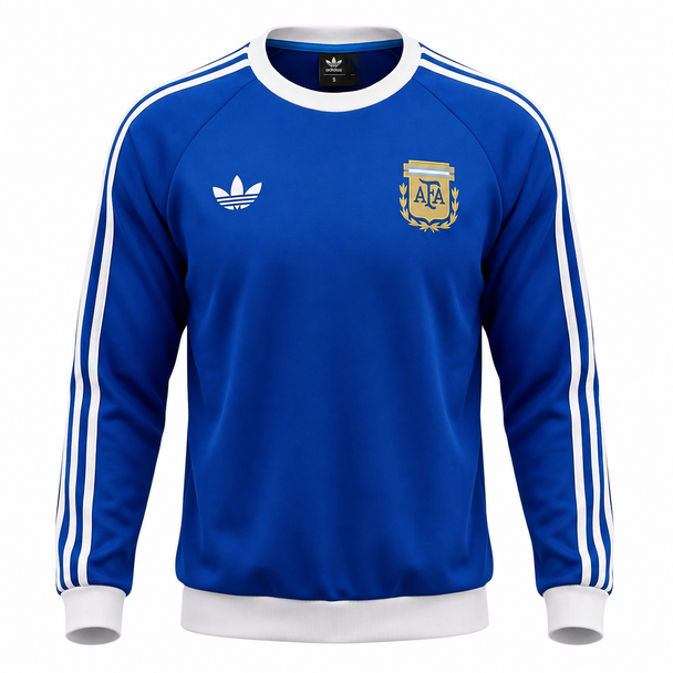 AFA Argentina Adult Fleece Sweatshirt Blue Crewneck Buzo de Frisa