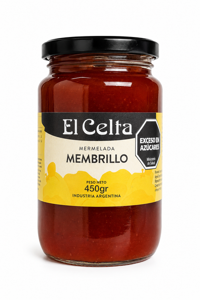 El Celta Quince Jam Mermelada in Glass Jar, 450 g / 15.87 oz