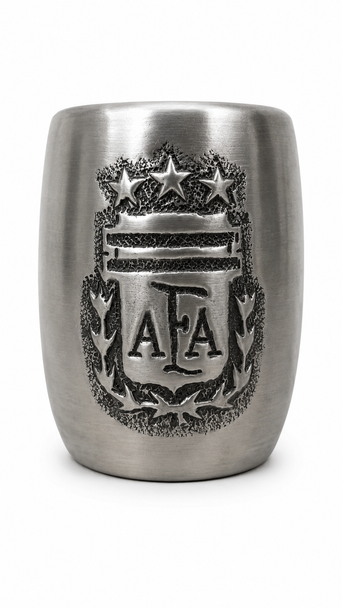 AFA 3 Stars Engraved Aluminum Covered Oval Mate Gourd