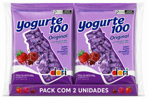 Dori Red Berry Yogurt Candy, 600 g / 21.16 oz (pack of 2)