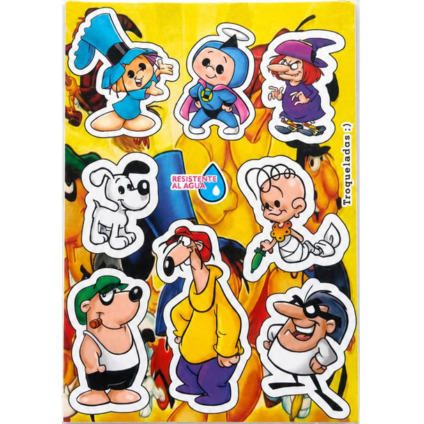 Hijitus Vinyl Sticker Sheet Cartoon Character Decals