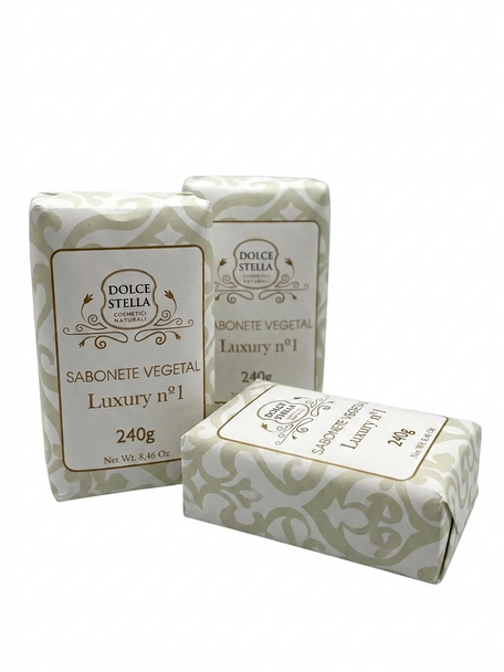Dolce Stella Sabonete Vegetal Luxury N°1, 240 g / 8.46 oz (pack of 3)