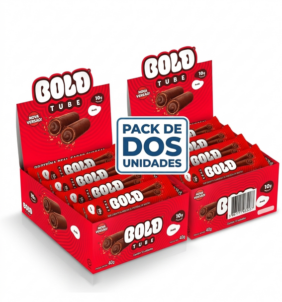 Bold Snacks Hazelnut Protein Bar Tube, 480 g / 16.93 oz (pack of 2)