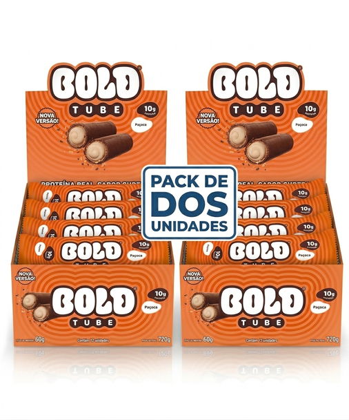 Bold Snacks Pacoca Protein Bar Tube, 480 g / 16.93 oz (pack of 2)