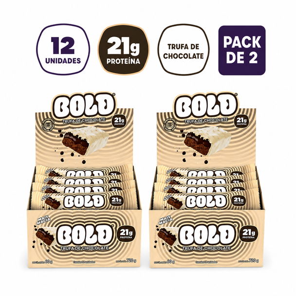 Bold Chocolate Truffle Protein Bar Display, 720 g / 25.40 oz (pack of 2)