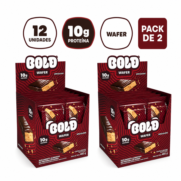 Bold Speculoos Protein Wafer Bars, 480 g / 16.93 oz (pack of 2)