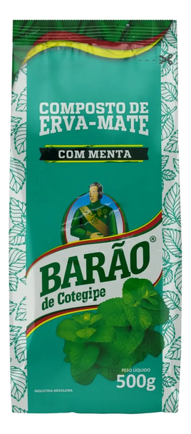 Barão de Cotegipe Mint Yerba Mate, Gluten Free, 500 g / 17.64 oz