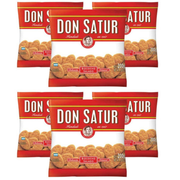 Don Satur Classic Biscuits Bizcochos, 200 g / 7.1 oz (pack of 6)