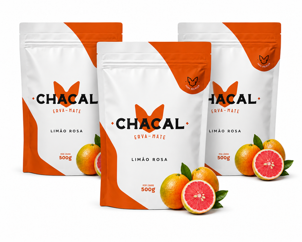 Chacal Premium Pink Lemon Tereré Yerba Mate, 500 g / 17.64 oz (pack of 3)