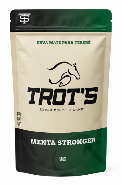 Trot's Premium Tereré Yerba Mate Menta Stronger, 500 g / 17.64 oz