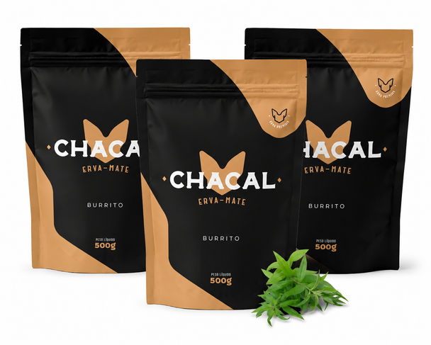 Chacal Premium Tereré Yerba Mate with Burrito, 500 g / 17.64 oz (pack of 3)