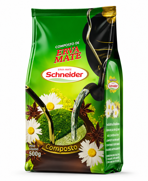 Schneider Traditional Chimarrão Yerba Mate Blend, 500 g / 17.64 oz