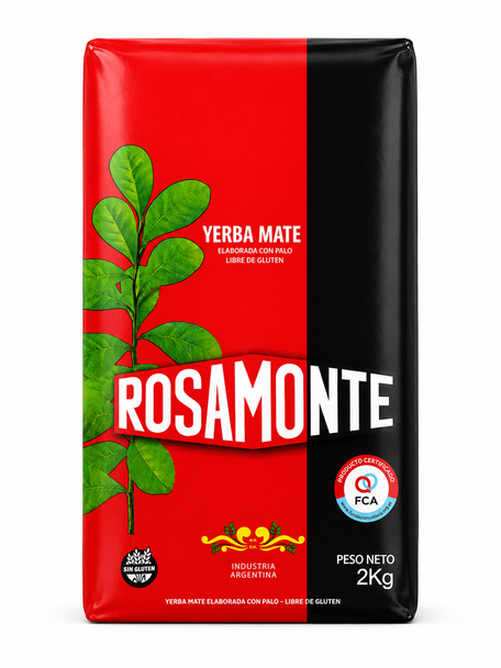 Rosamonte Traditional Yerba Mate with Stems, 2 kg / 4.41 lb
