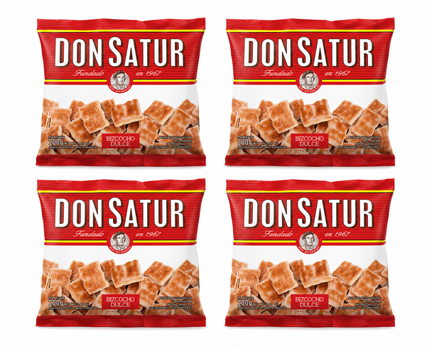 Don Satur Sweet Bizcochos, 200 g / 7.05 oz (pack of 4)