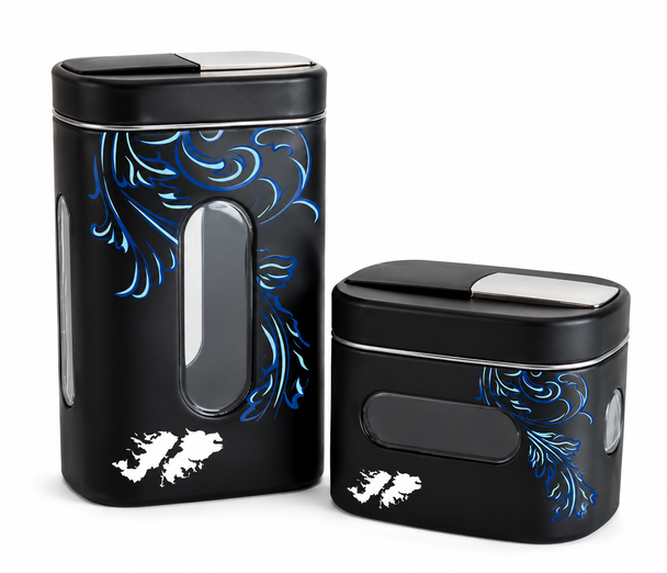 Mate Pampa Pampera Argentina Malvinas Yerba & Sugar Containers Set