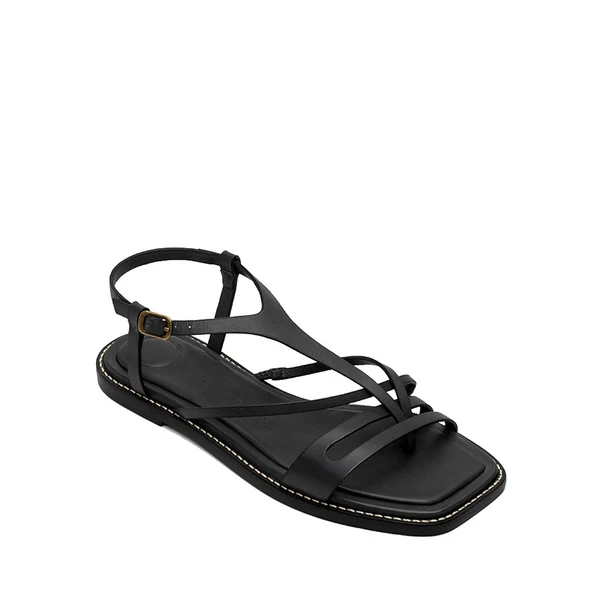 Lierne Brazilian Leather Flat Sandals for Women
