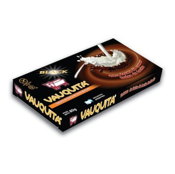 Vauquita Black Tableta Clásica Bañada Chocolate-Covered Dulce de Leche Bar  (box of 18 units)