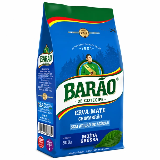 Barao Chimarrao Yerba Mate No Added Sugar, 500 g / 17.64 oz