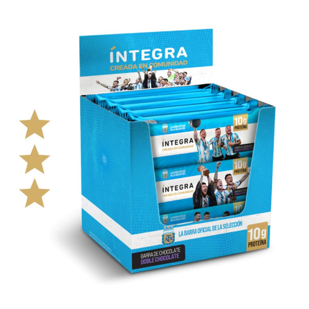 Íntegra AFA Double Chocolate Protein Bars, 41 g / 1.45 oz Each (box of 12)