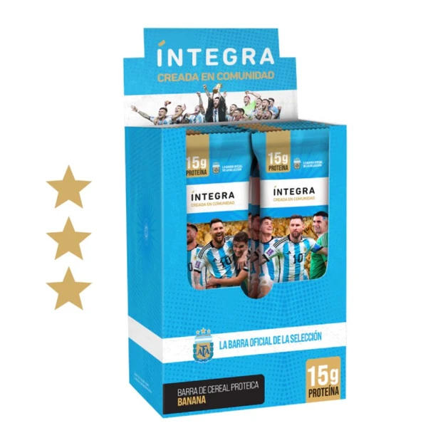 Íntegra AFA Banana Protein Cereal Bars, 43 g / 1.52 oz Each (box of 10)
