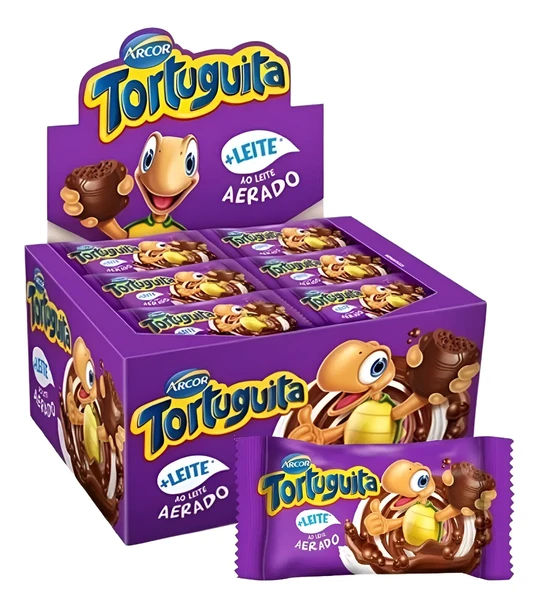 Arcor Tortuguita Aerated Milk Chocolate (Display of 24)