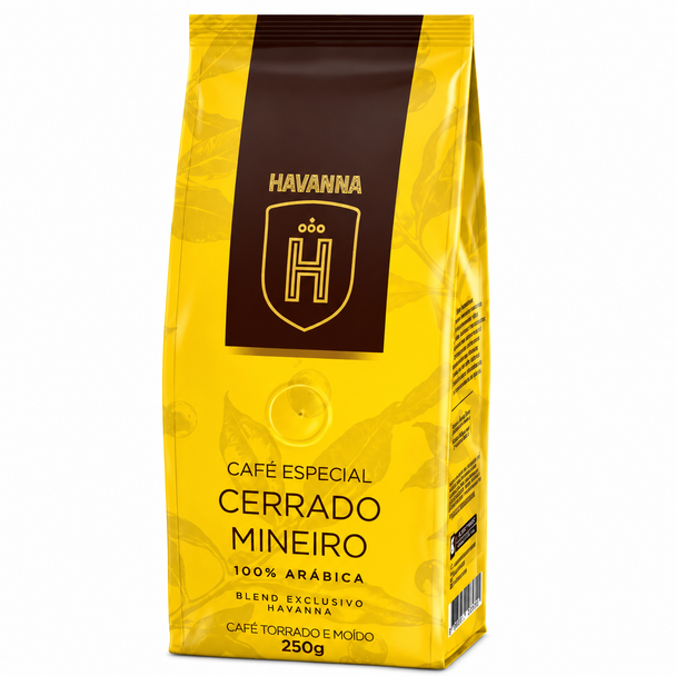 Havanna Specialty Ground Coffee Cerrado Mineiro, 100% Arabica, Light Roast, 250 g / 8.82 oz