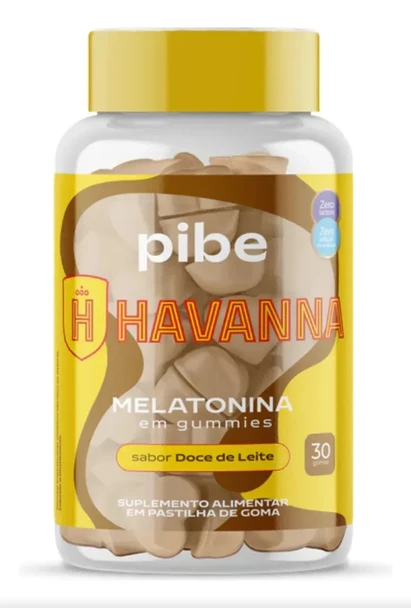 Havanna Pibe Melatonin Dulce de Leche Gummies, Gluten Free & Lactose Free - 30 Gummies
