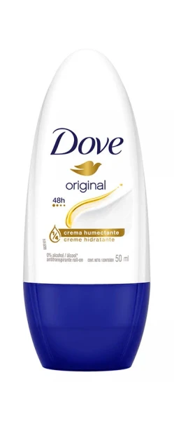 Dove Original Antiperspirant with Moisturizer Roll-On Cream Deodorant 48 Hour Protection, 50 g / 1.76 oz