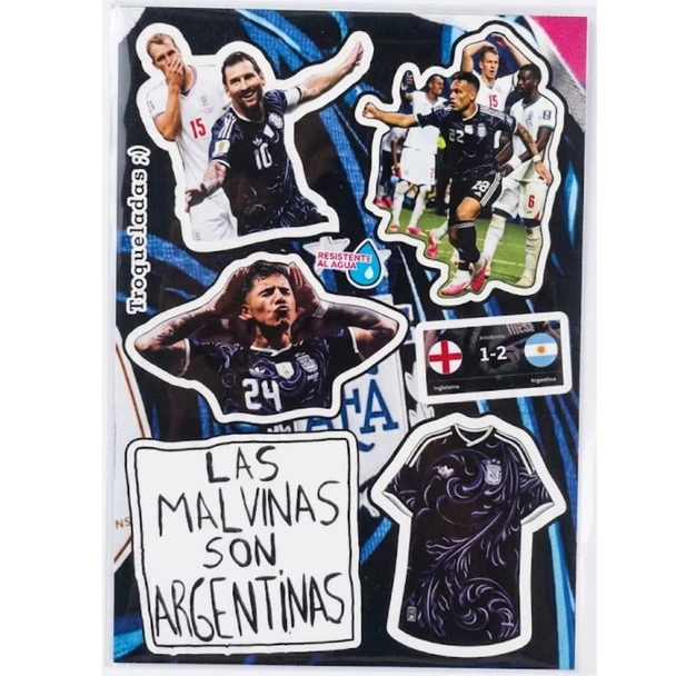 The Hincha House Argentina vs England World Cup 2026 Self-Adhesive Football Stickers