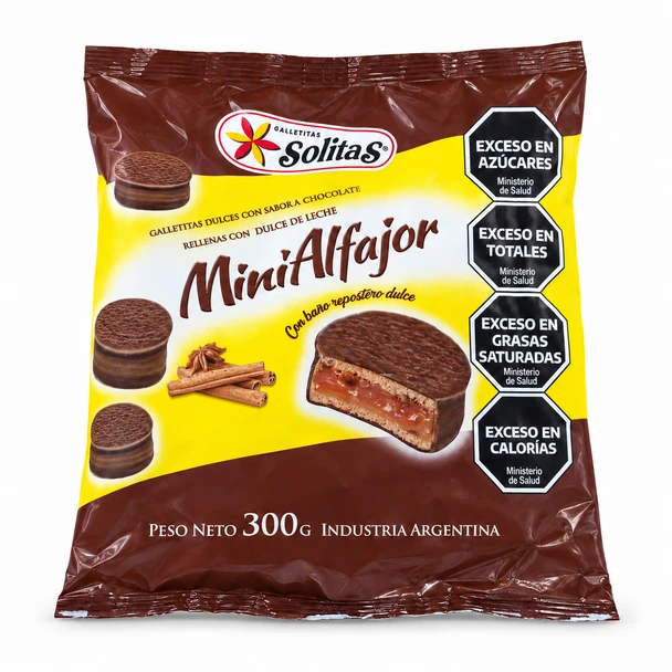 Solitas Mini Alfajores with Dulce de Leche & Chocolate Coating, 300 g / 10.58 oz